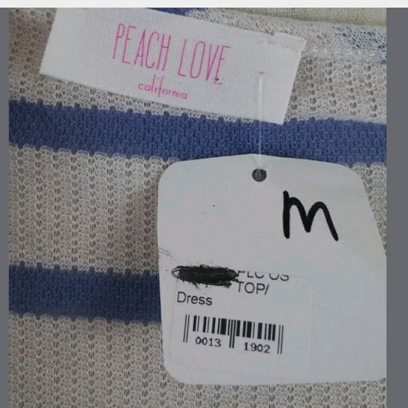 Peach Love California Tunic Top Ruffle Hem Size M - Picture 4 of 6